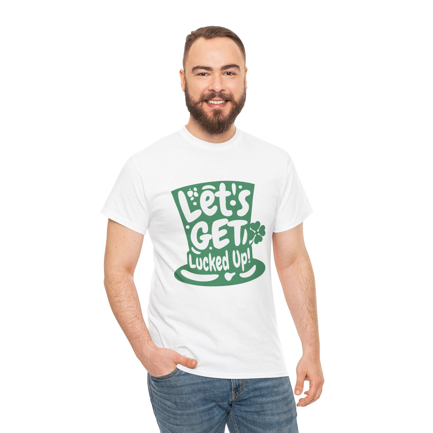 Let's get lucked up (Gildan · 5000) Unisex Heavy Cotton Tee