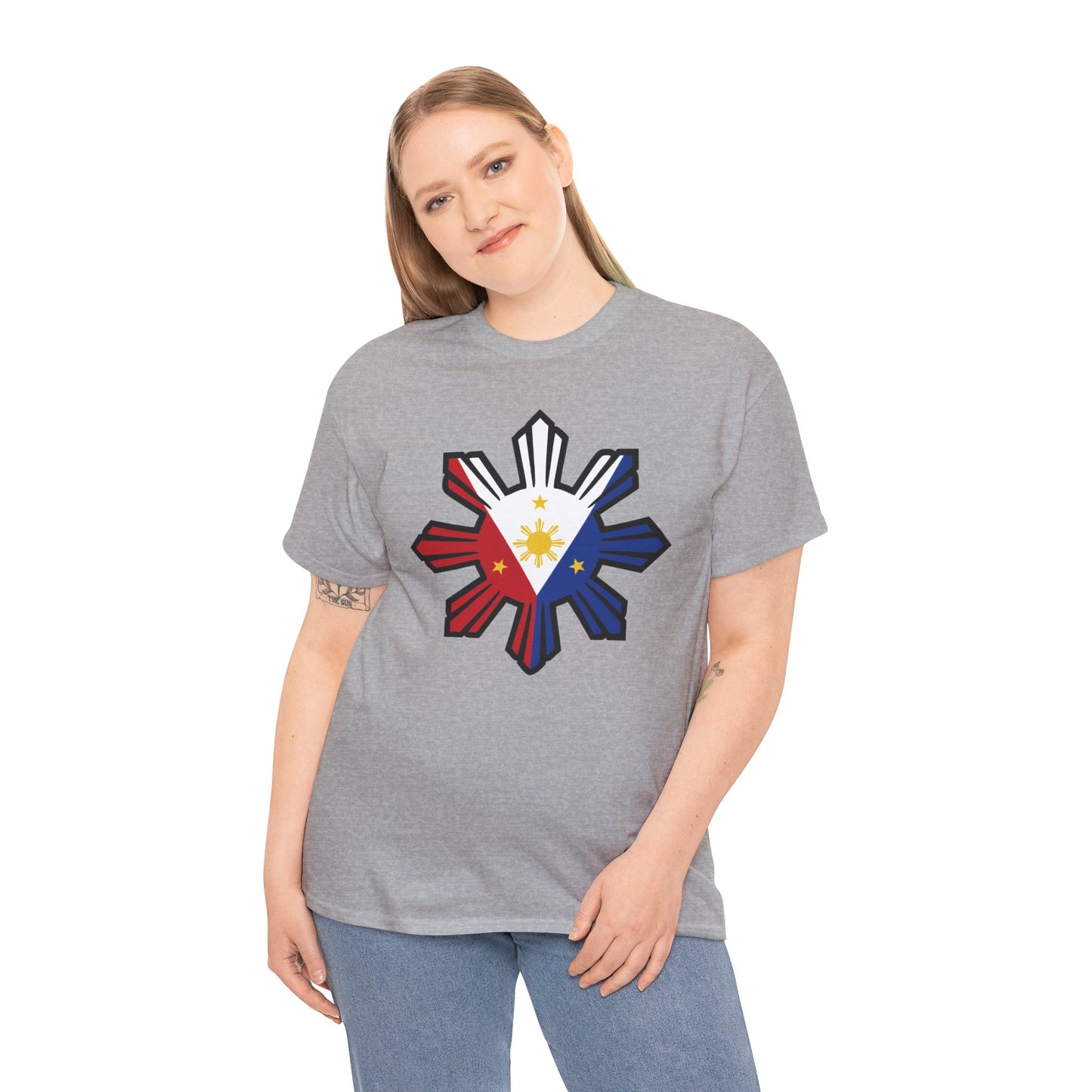 Filipino Flag 1 (Gildan · 5000) Unisex Heavy Cotton Tee