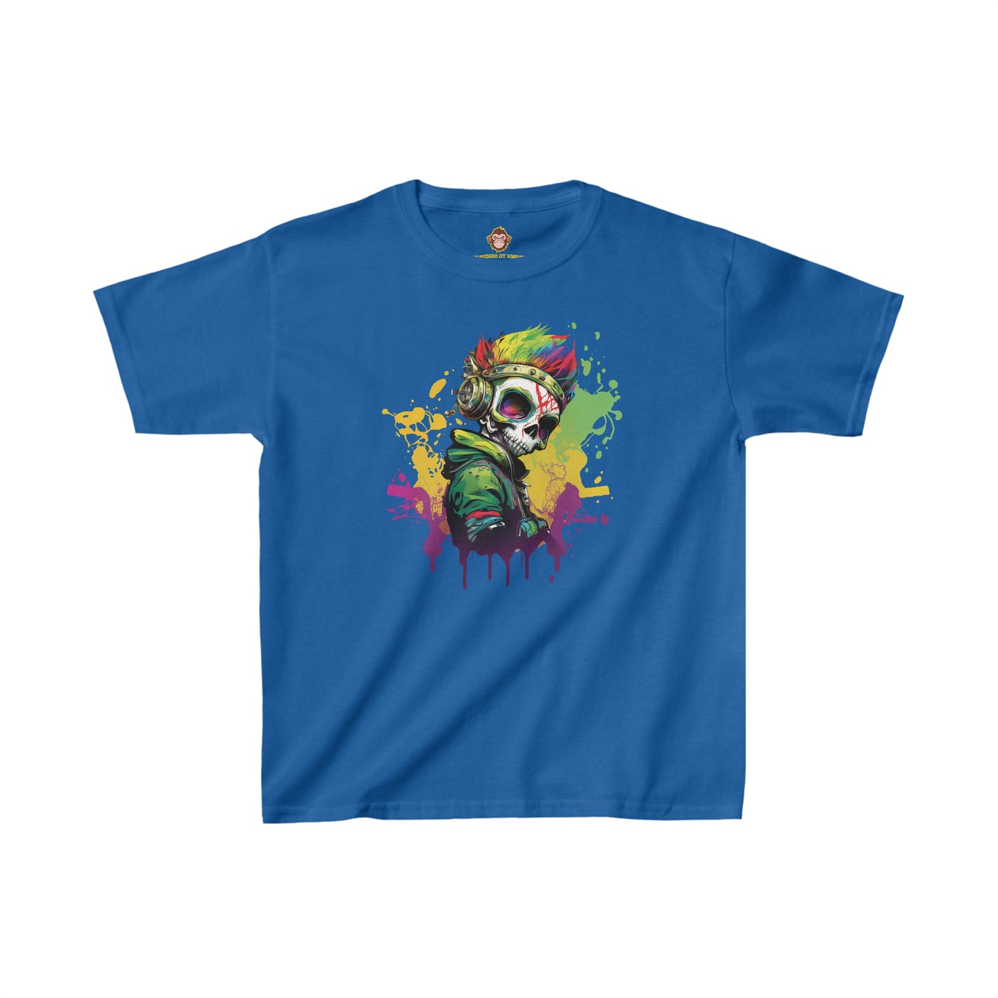 A Colorful Animated Skelly for kids (Gildan · 5000B) Heavy Cotton™ Tee