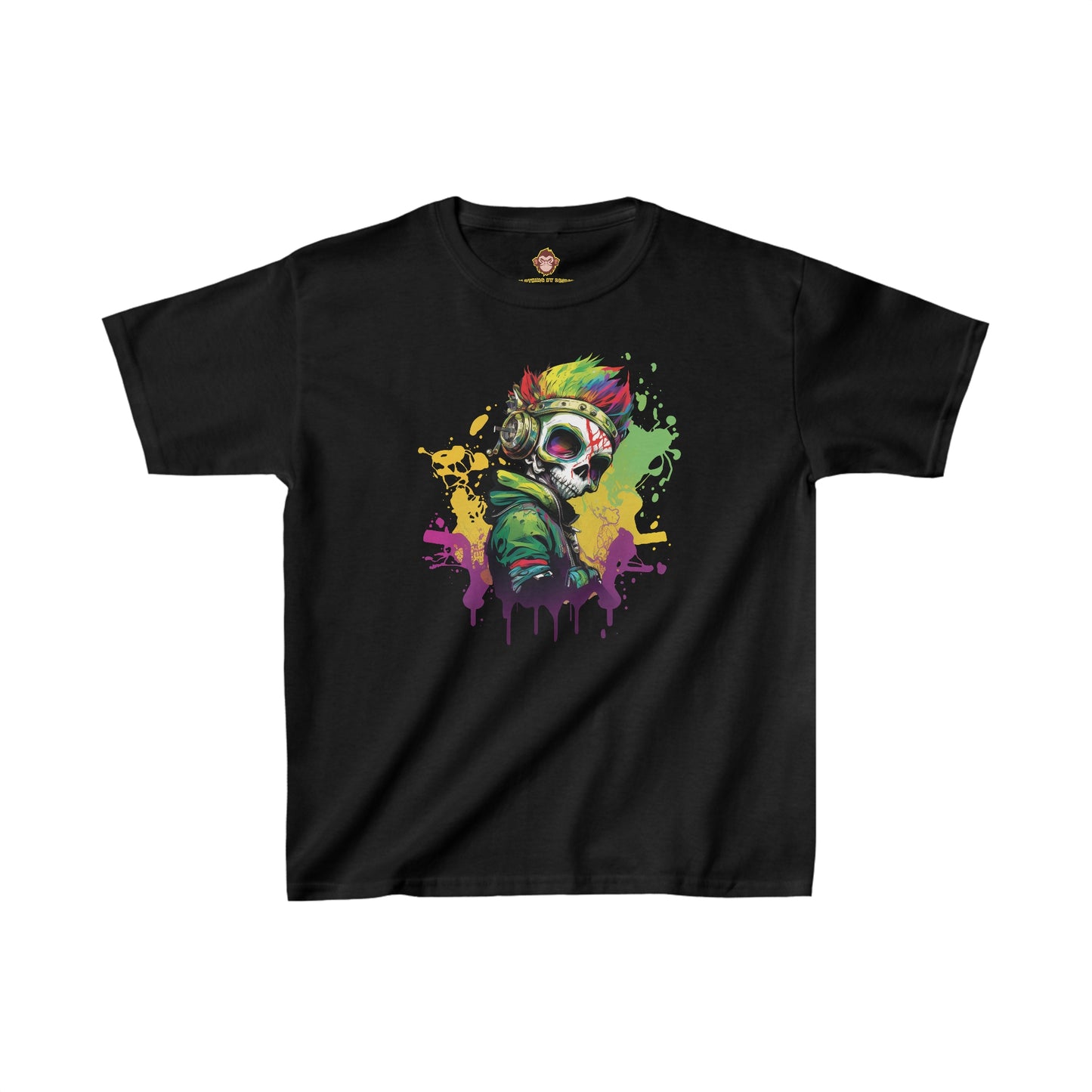 A Colorful Animated Skelly for kids (Gildan · 5000B) Heavy Cotton™ Tee