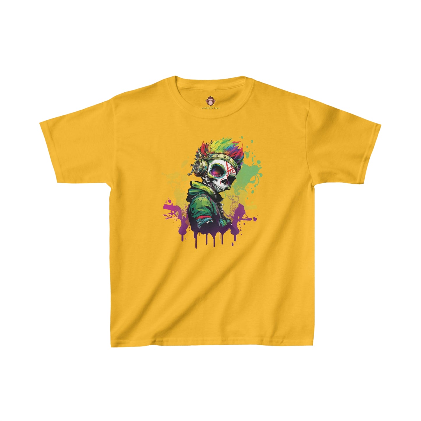 A Colorful Animated Skelly for kids (Gildan · 5000B) Heavy Cotton™ Tee