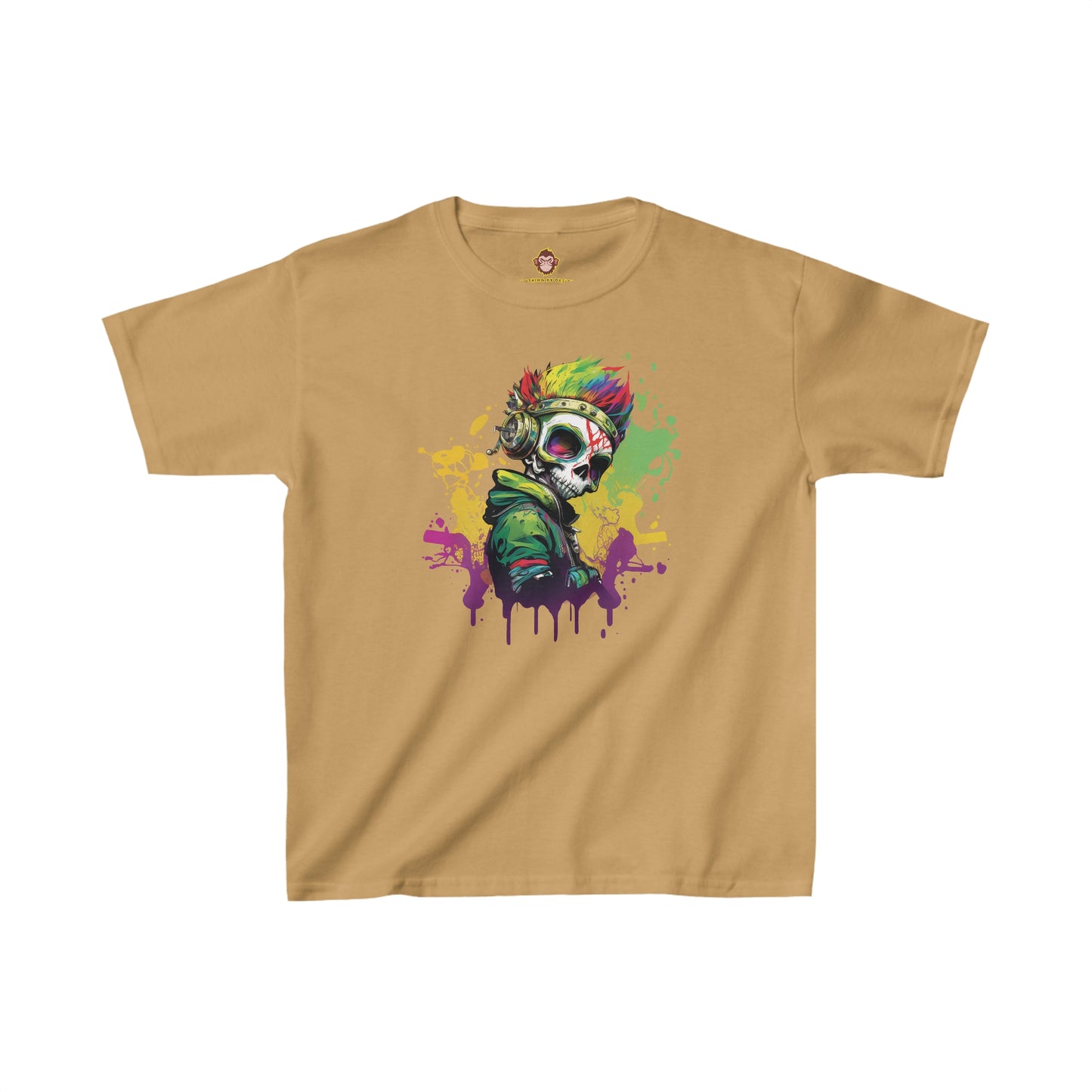 A Colorful Animated Skelly for kids (Gildan · 5000B) Heavy Cotton™ Tee