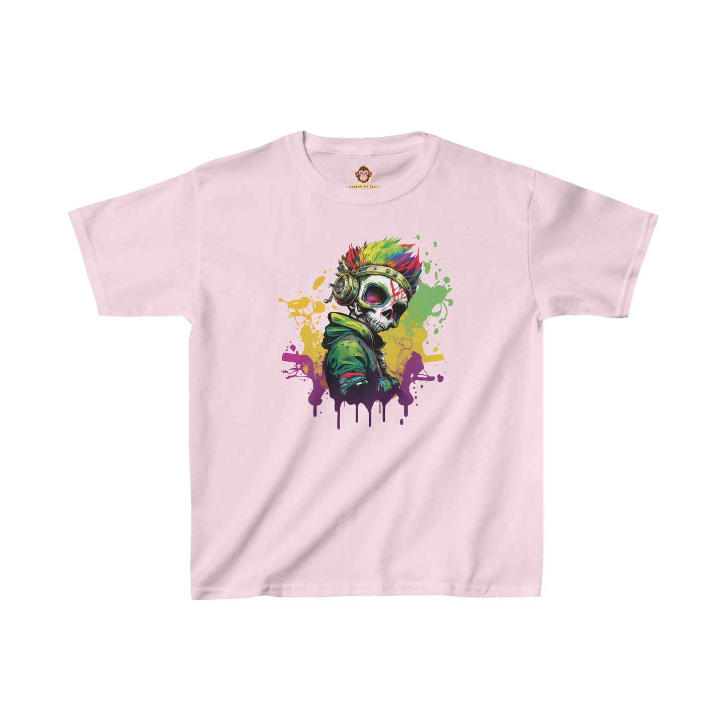 A Colorful Animated Skelly for kids (Gildan · 5000B) Heavy Cotton™ Tee