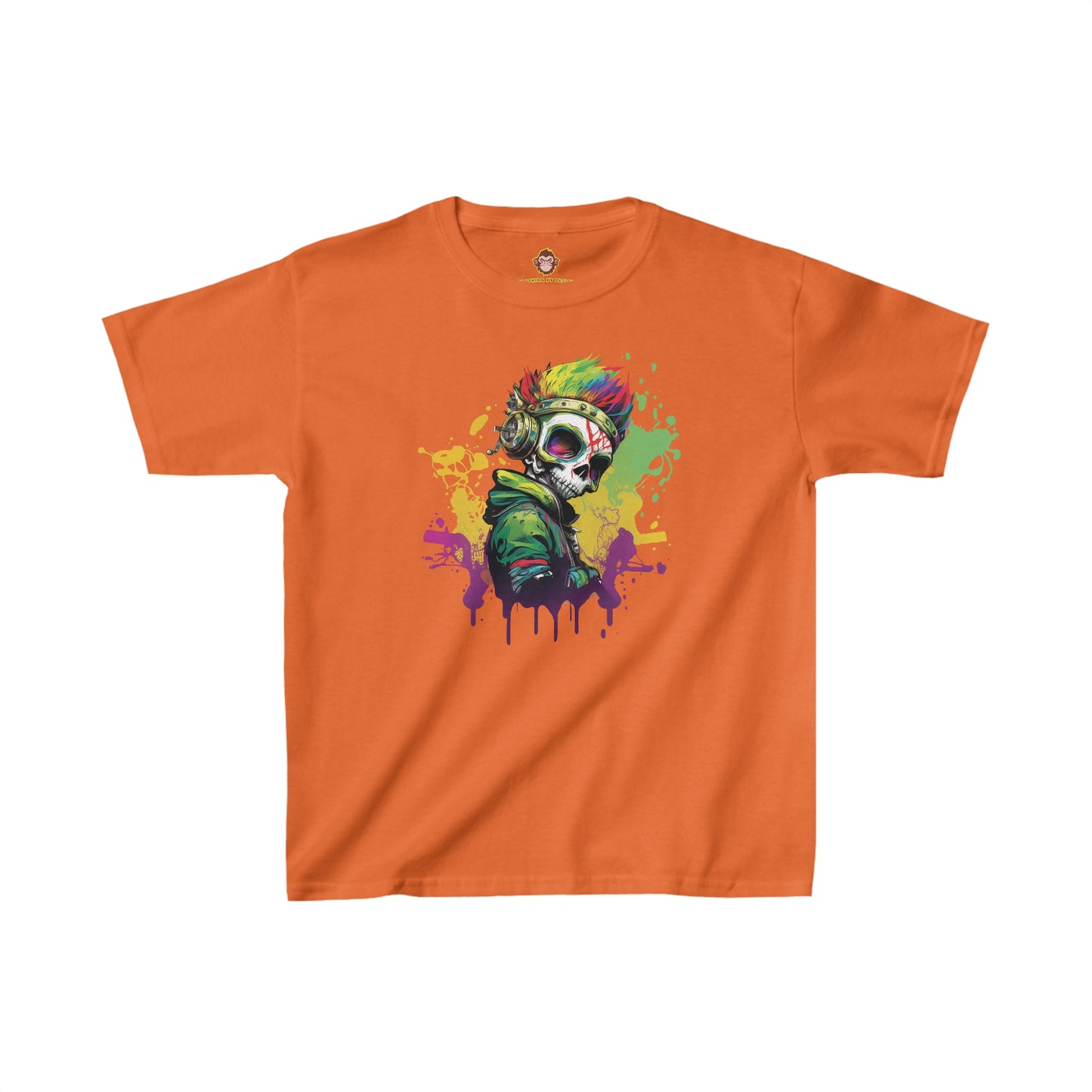 A Colorful Animated Skelly for kids (Gildan · 5000B) Heavy Cotton™ Tee