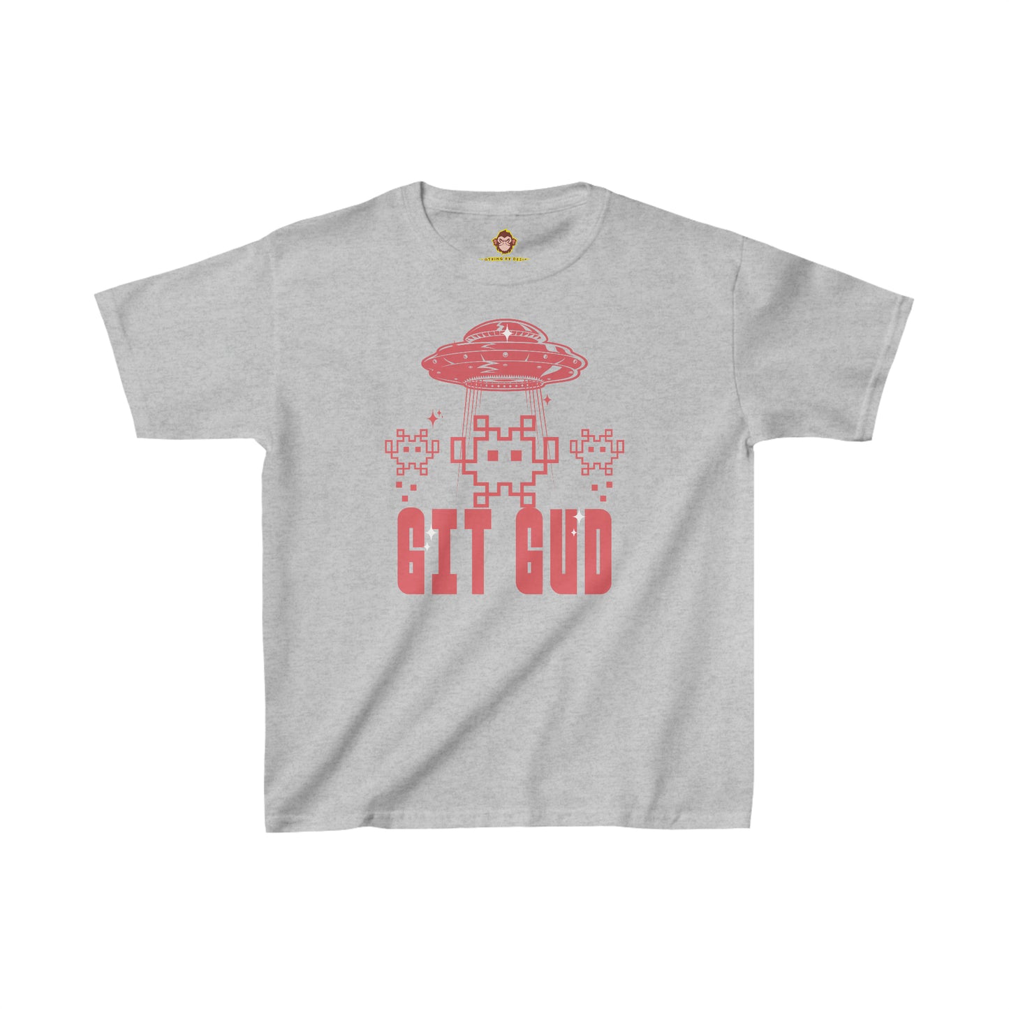 GIT GUD Retro Invaders for kids (Gildan · 5000B) Heavy Cotton™ Tee