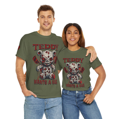 Halloween Evil Teddy Bear Unisex Tee