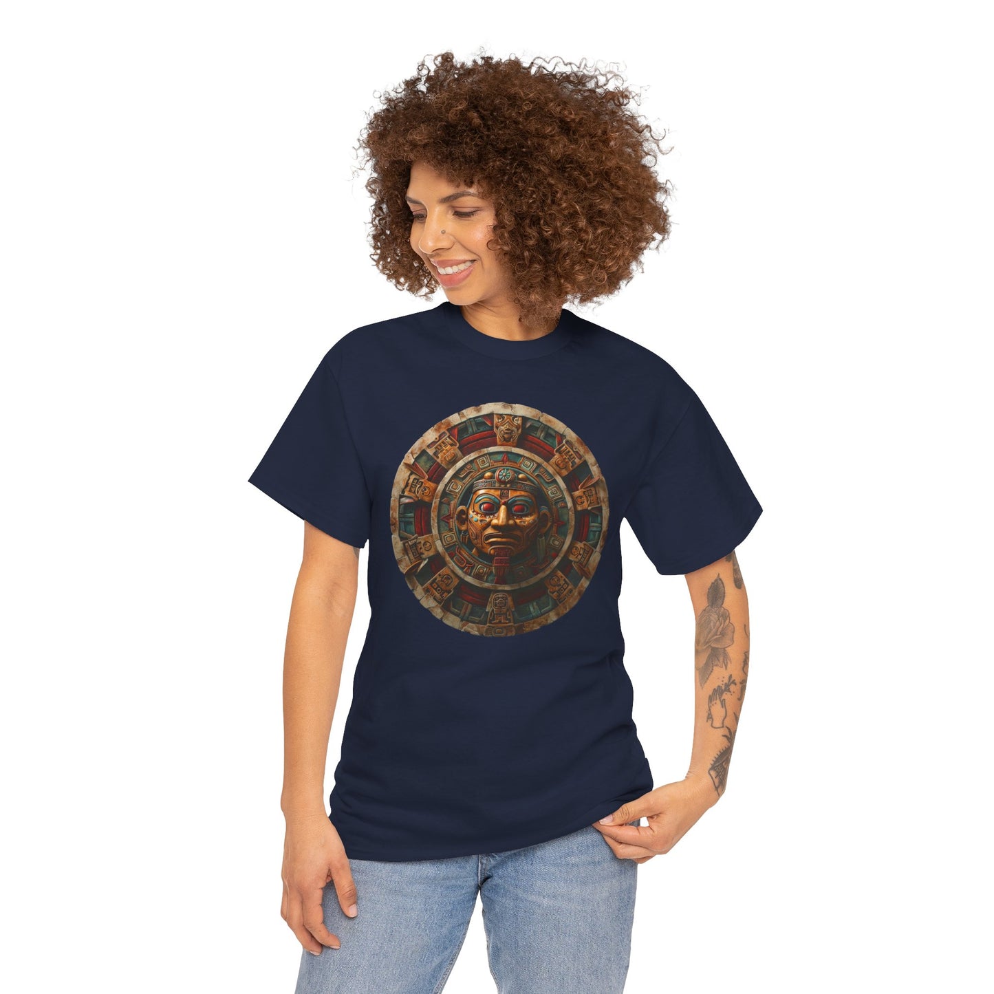 Mayan Calendar 1 (Gildan · 5000) Unisex Heavy Cotton Tee