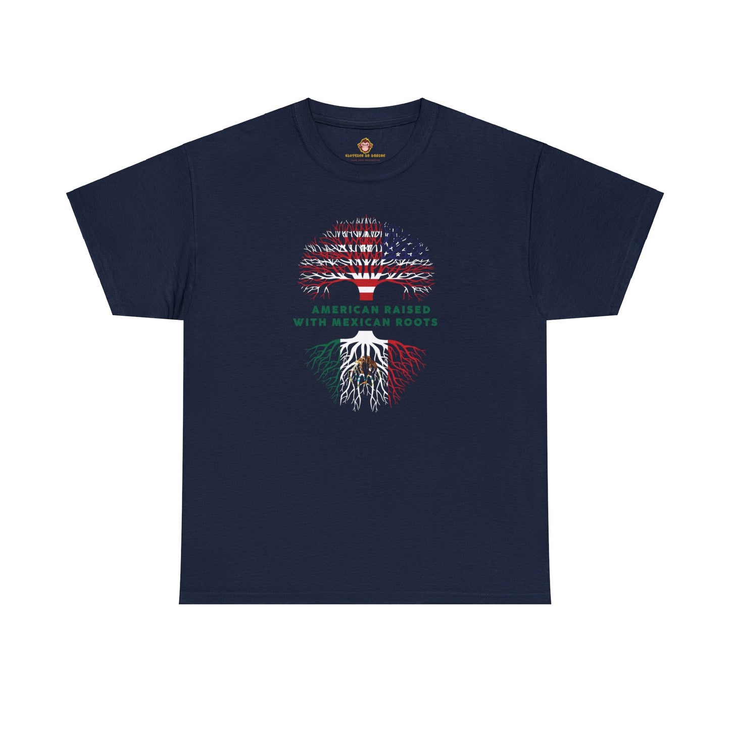 American Raised with Mexican Roots 1 (Gildan · 5000) Unisex Heavy Cotton Tee