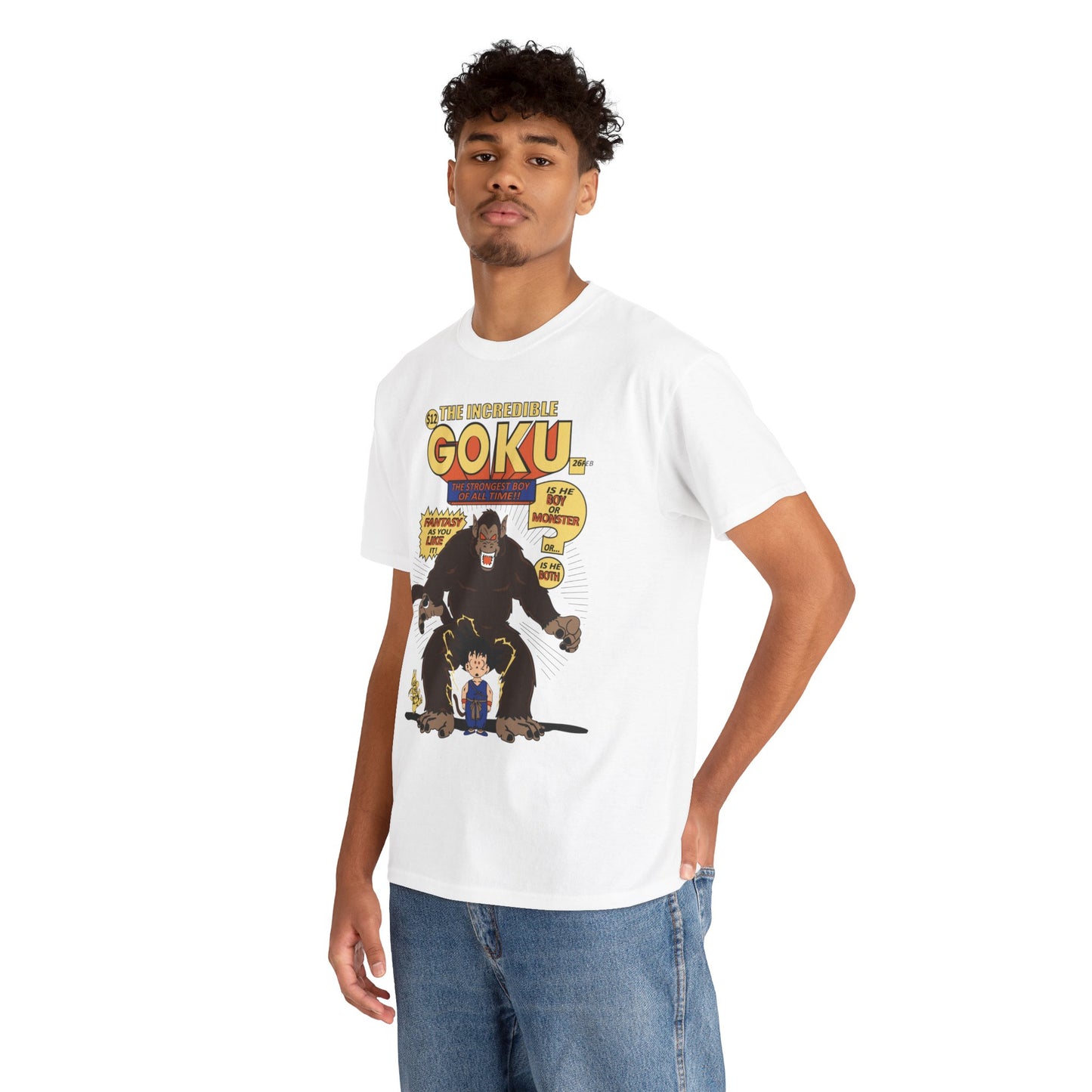 Goku Comic (Gildan · 5000) Unisex Heavy Cotton Tee