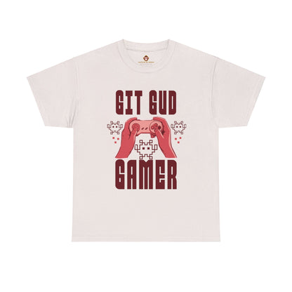 Retro GIT GUD Gamer for Adults (Gildan · 5000) Unisex Heavy Cotton Tee