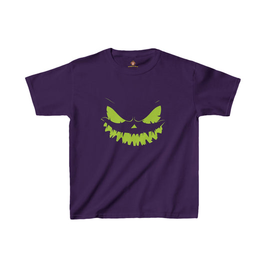 Youth Halloween Tee with Spooky Jack O' Lantern Design