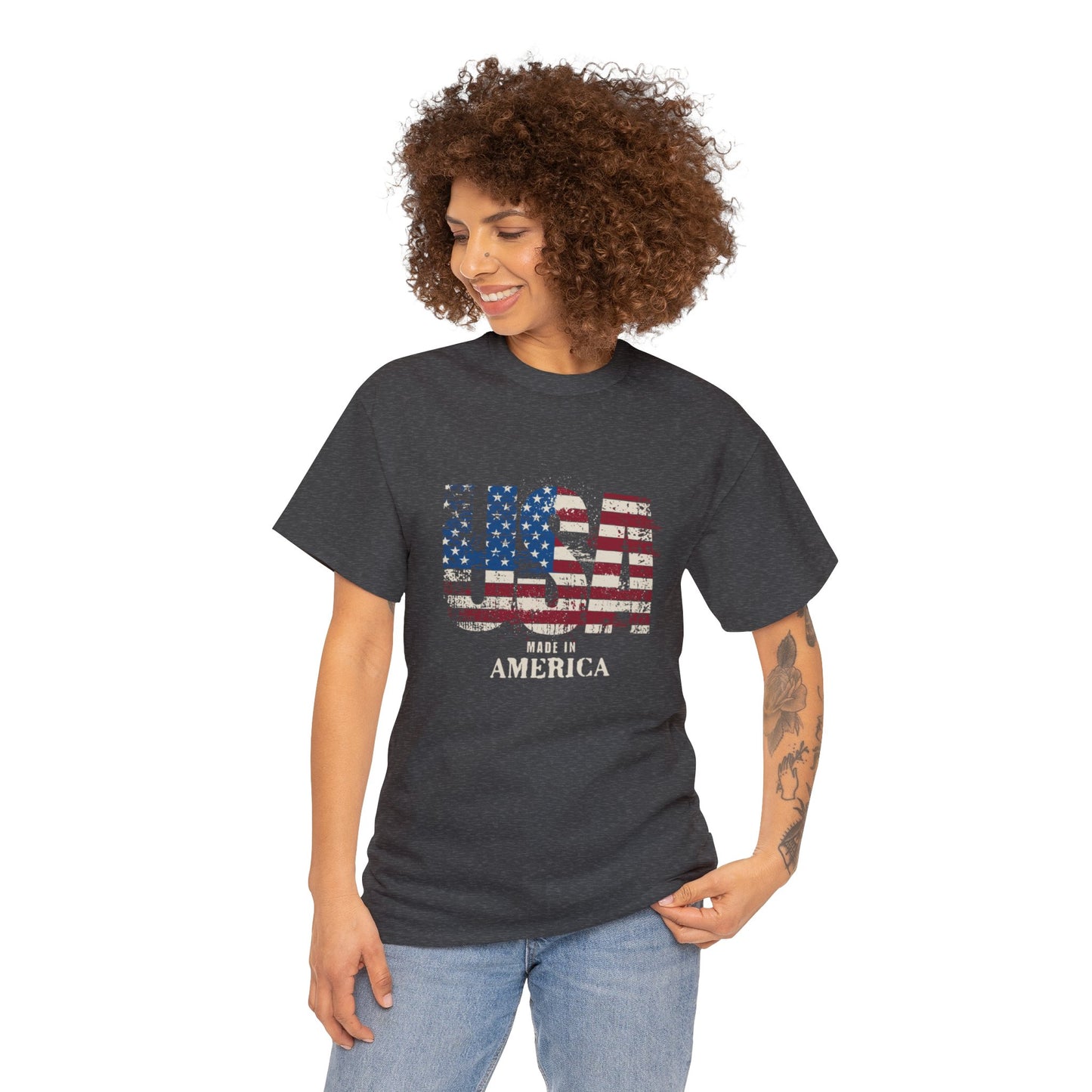 Made in the USA for Adults (Gildan · 5000) Unisex Heavy Cotton Tee