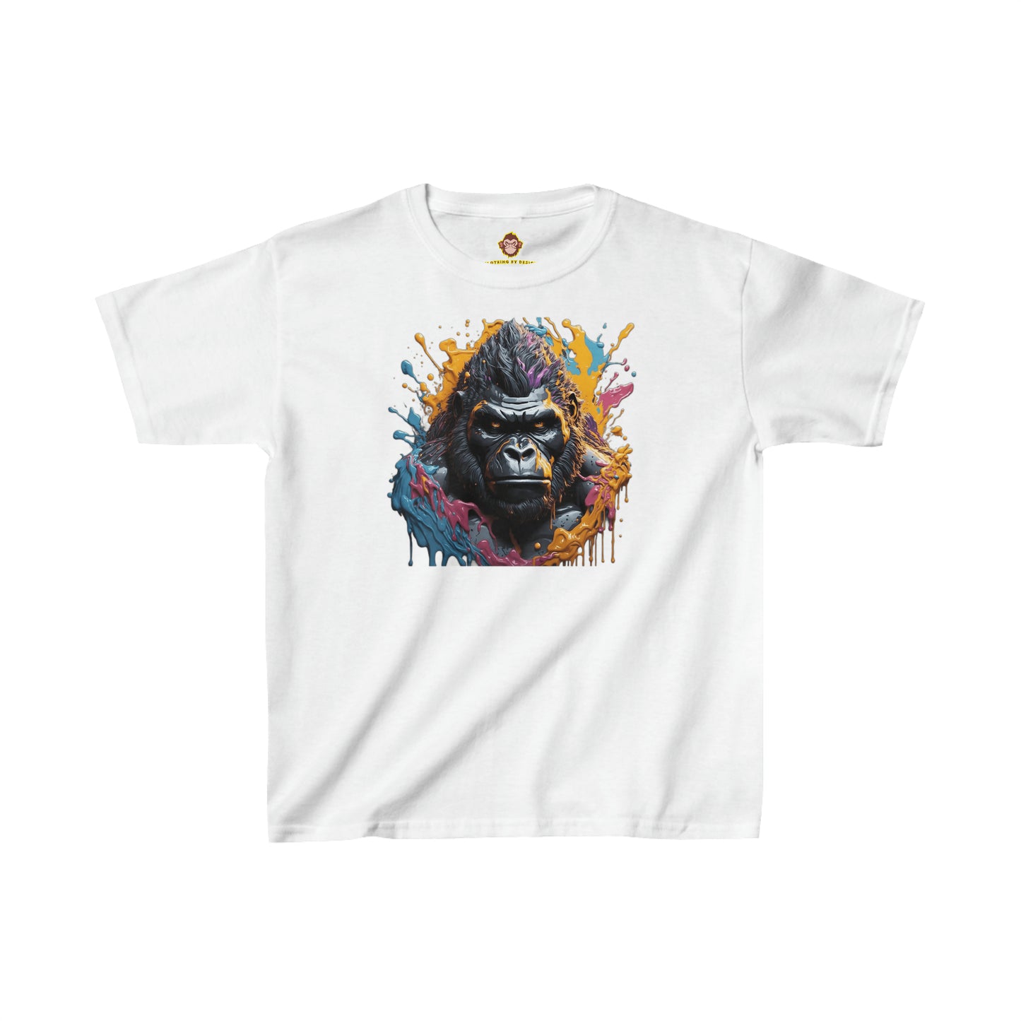 Gorilla dripping paint for Kids (Gildan · 5000B) Heavy Cotton™ Tee