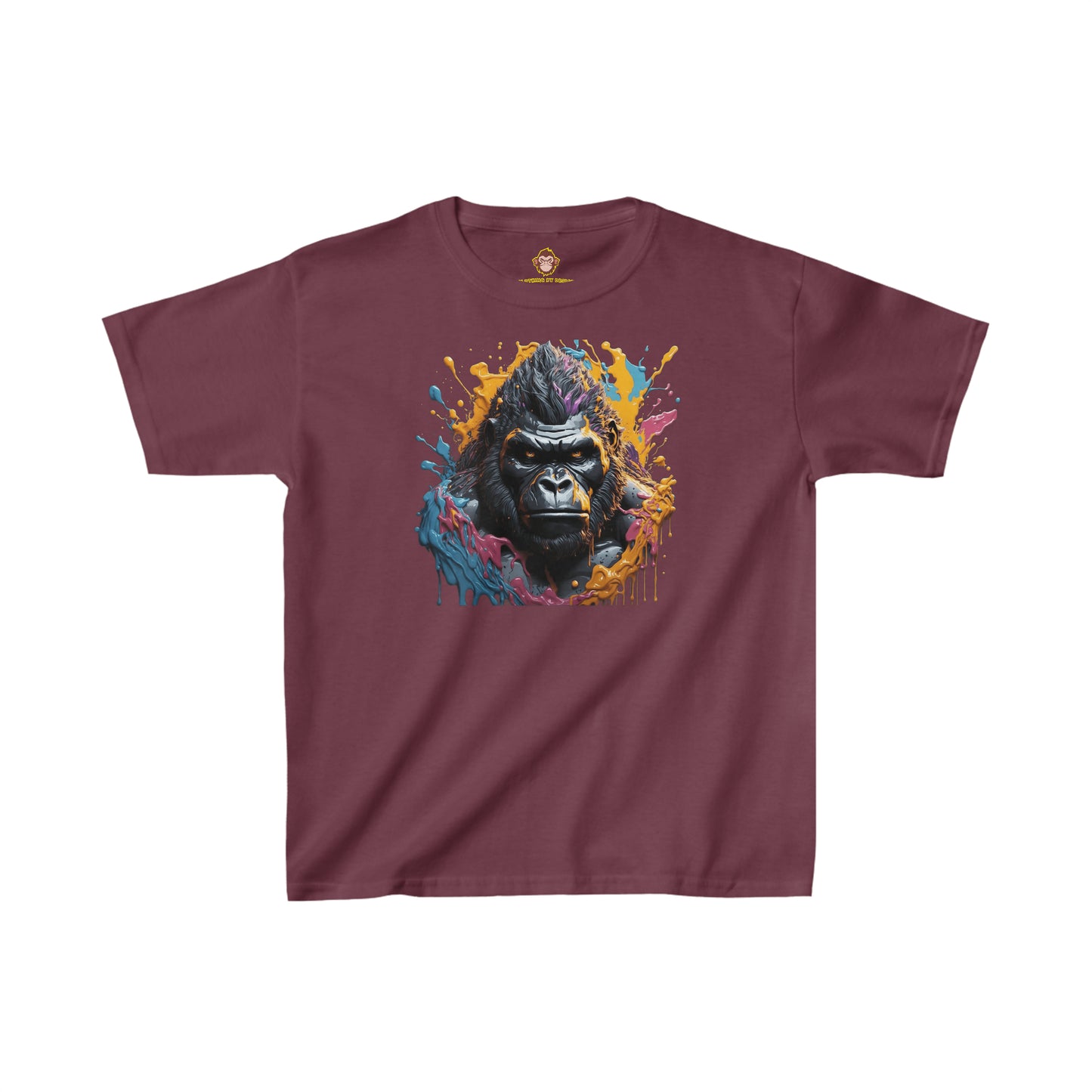 Gorilla dripping paint for Kids (Gildan · 5000B) Heavy Cotton™ Tee