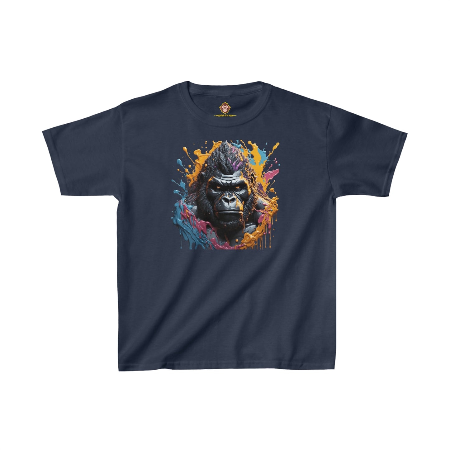 Gorilla dripping paint for Kids (Gildan · 5000B) Heavy Cotton™ Tee