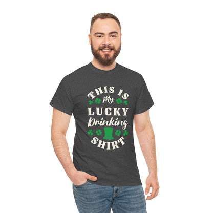 This is my lucky drinking shirt (Gildan · 5000) Unisex Heavy Cotton Tee