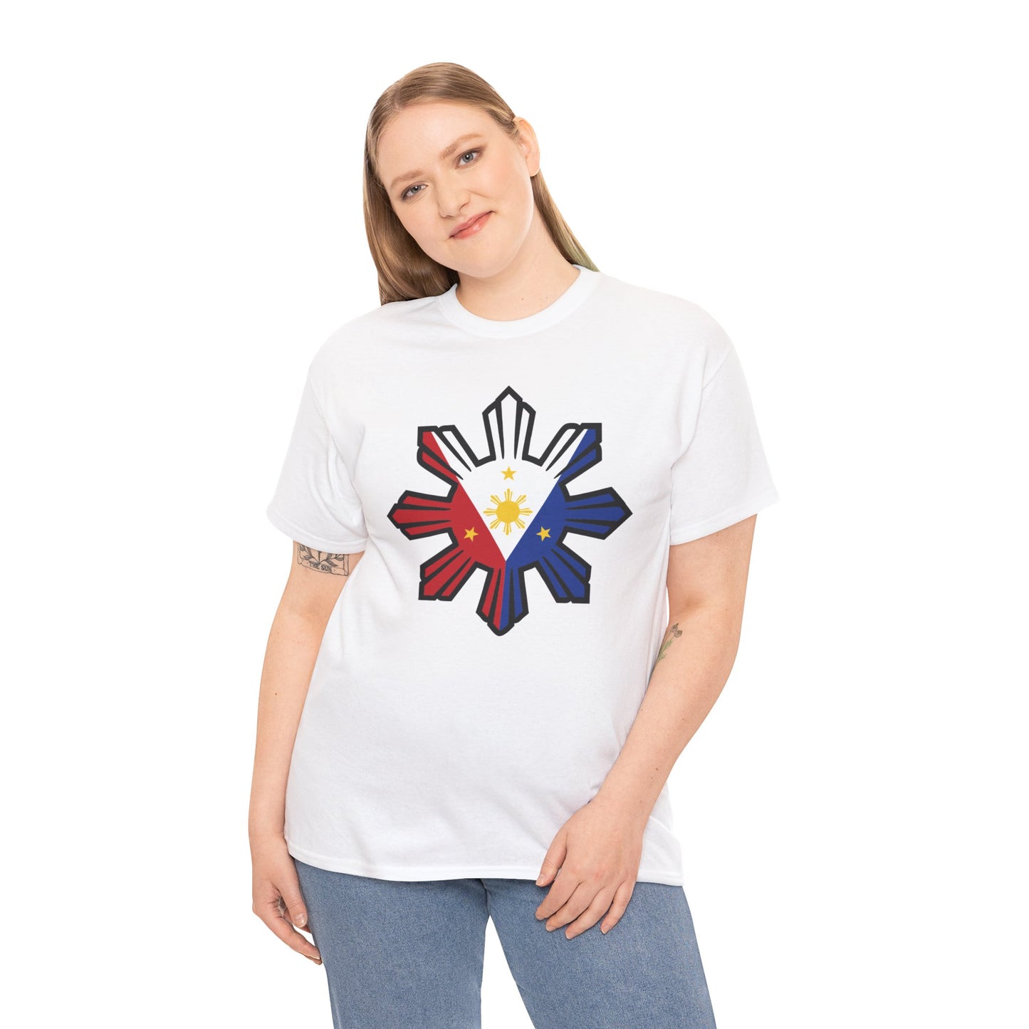 Filipino Flag 1 (Gildan · 5000) Unisex Heavy Cotton Tee