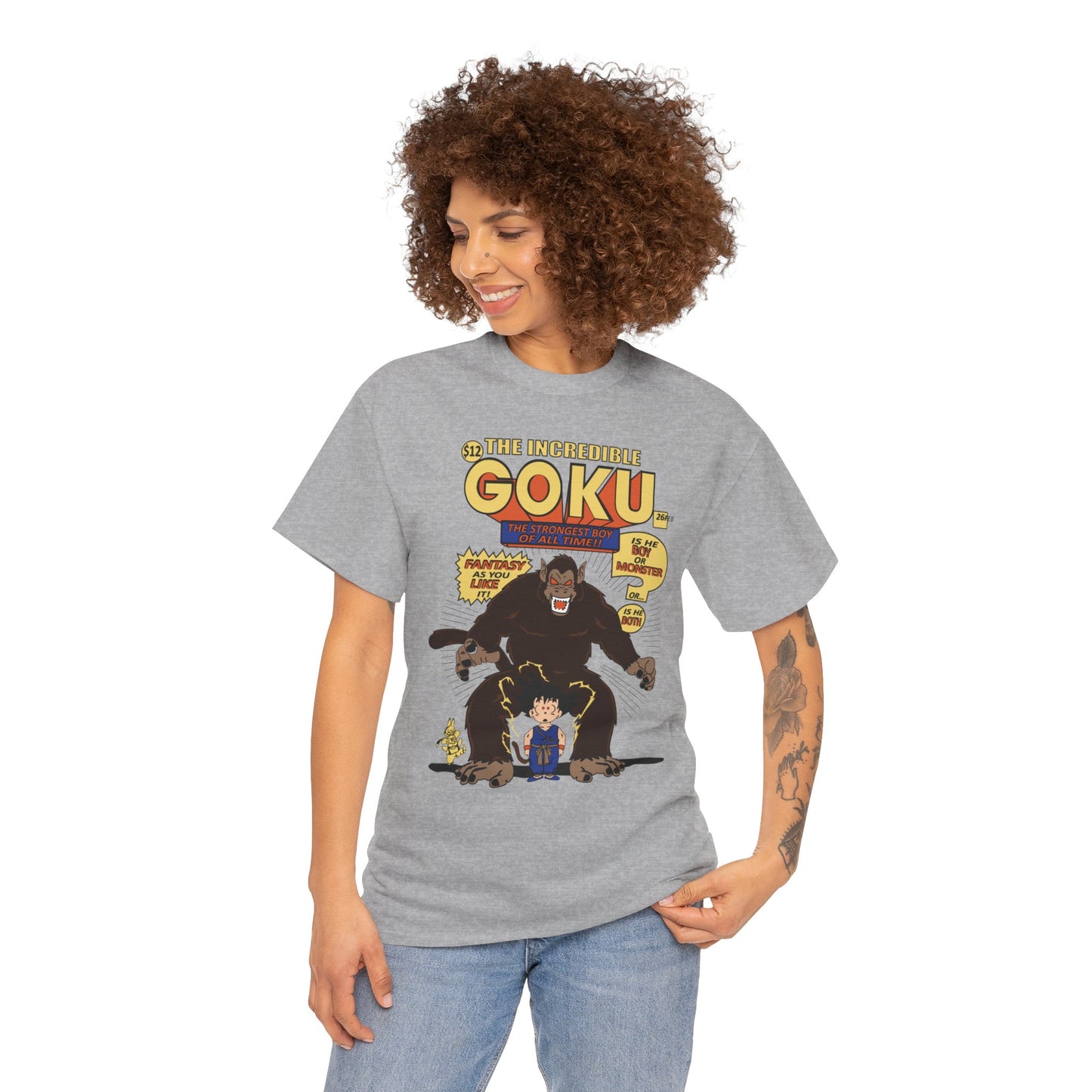 Goku Comic (Gildan · 5000) Unisex Heavy Cotton Tee