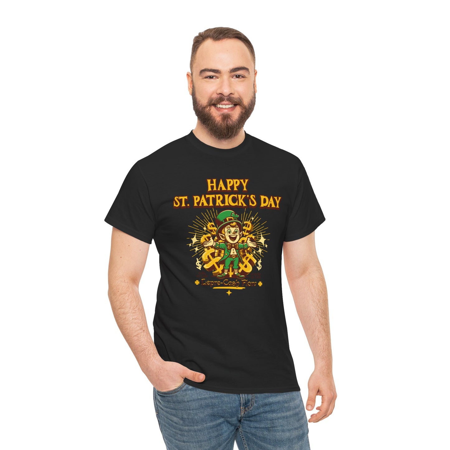 Happy St. Patrick's Day (Gildan · 5000) Unisex Heavy Cotton Tee