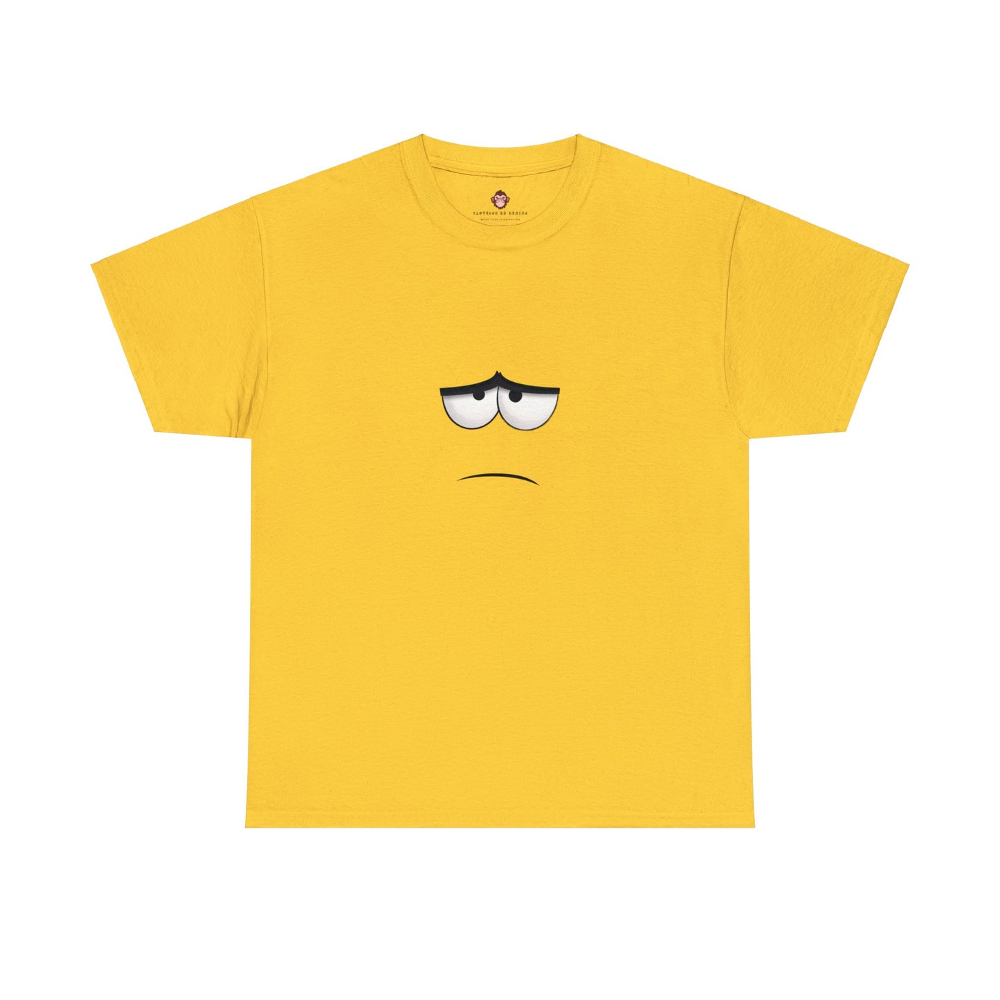 Unhappy Face 1 Unisex Heavy Cotton Tee