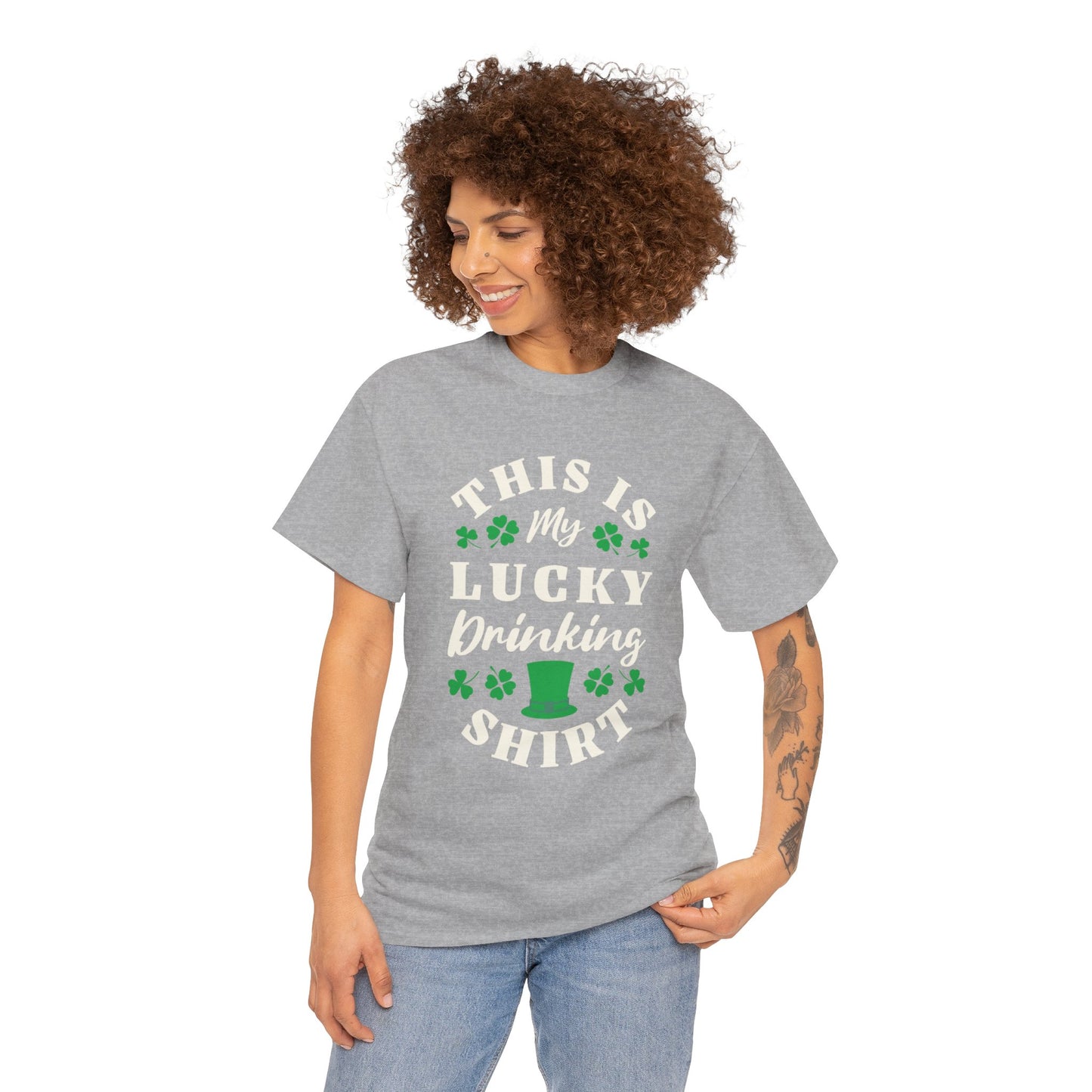 This is my lucky drinking shirt (Gildan · 5000) Unisex Heavy Cotton Tee