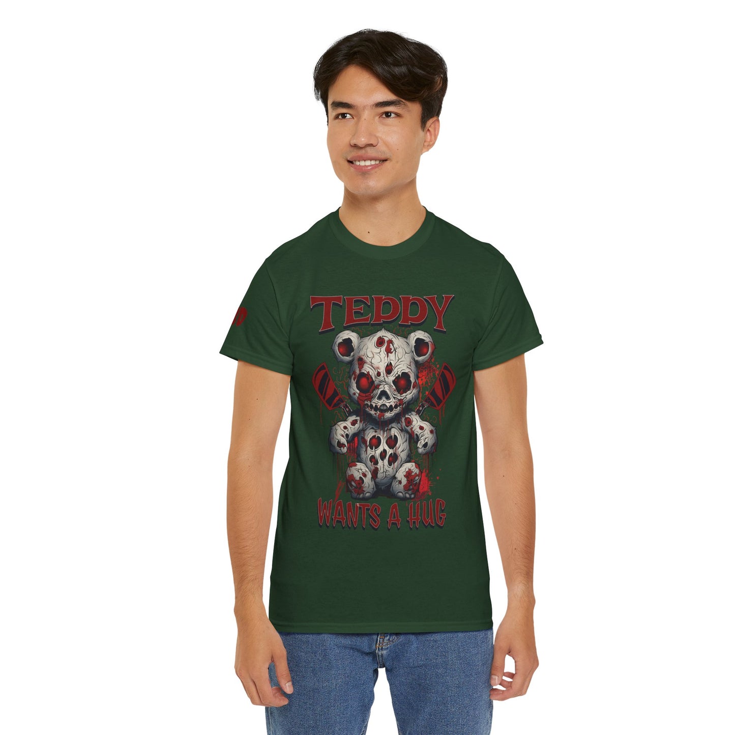 Halloween Evil Teddy Bear Unisex Tee