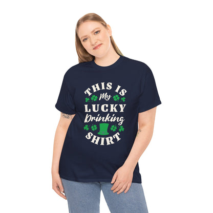 This is my lucky drinking shirt (Gildan · 5000) Unisex Heavy Cotton Tee