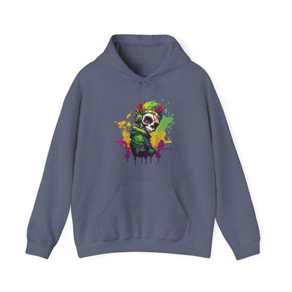 A Colorful Animated Skelly for Adults 1 Unisex Heavy Blend™ Hooded Sweatshirt