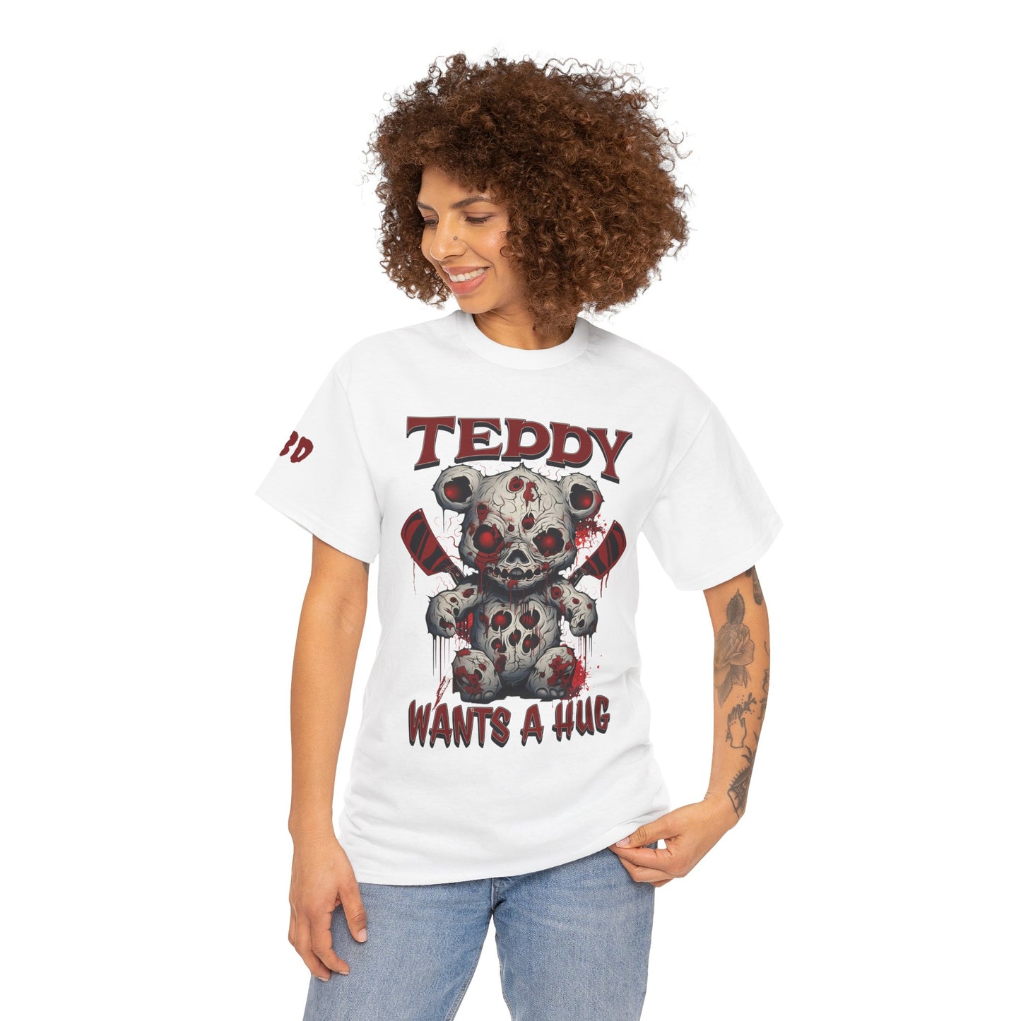 Halloween Evil Teddy Bear Unisex Tee