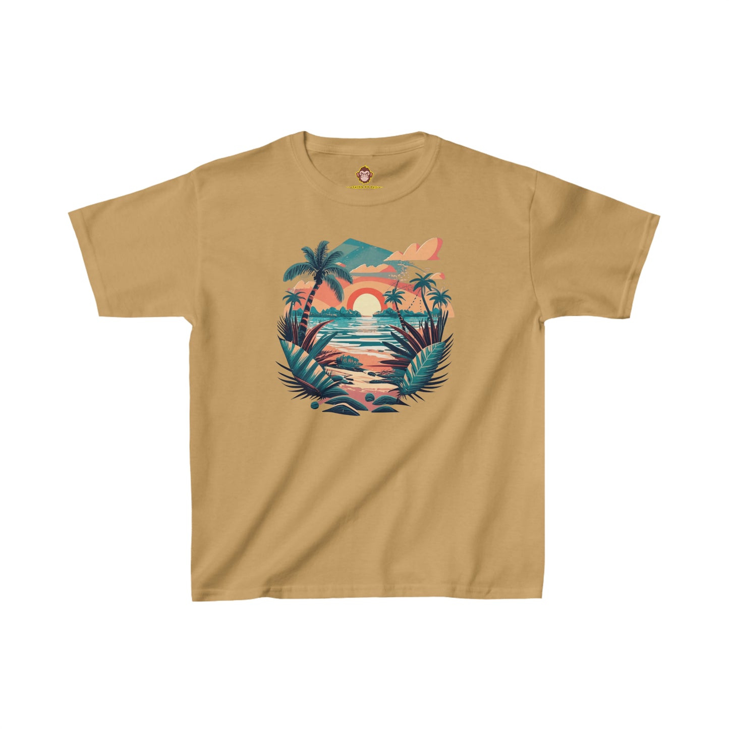 Tropical Beach for kids (Gildan · 5000B) Heavy Cotton™ Tee