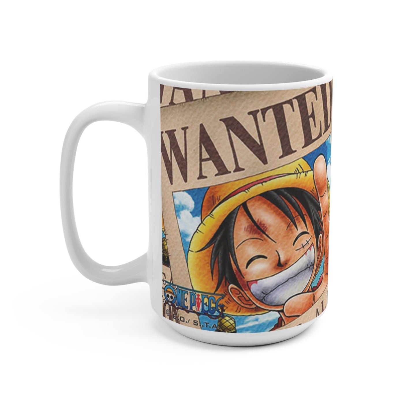 Wanted Monkey D Luffy Mug 15oz