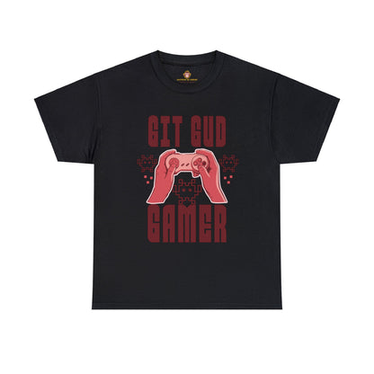 Retro GIT GUD Gamer for Adults (Gildan · 5000) Unisex Heavy Cotton Tee