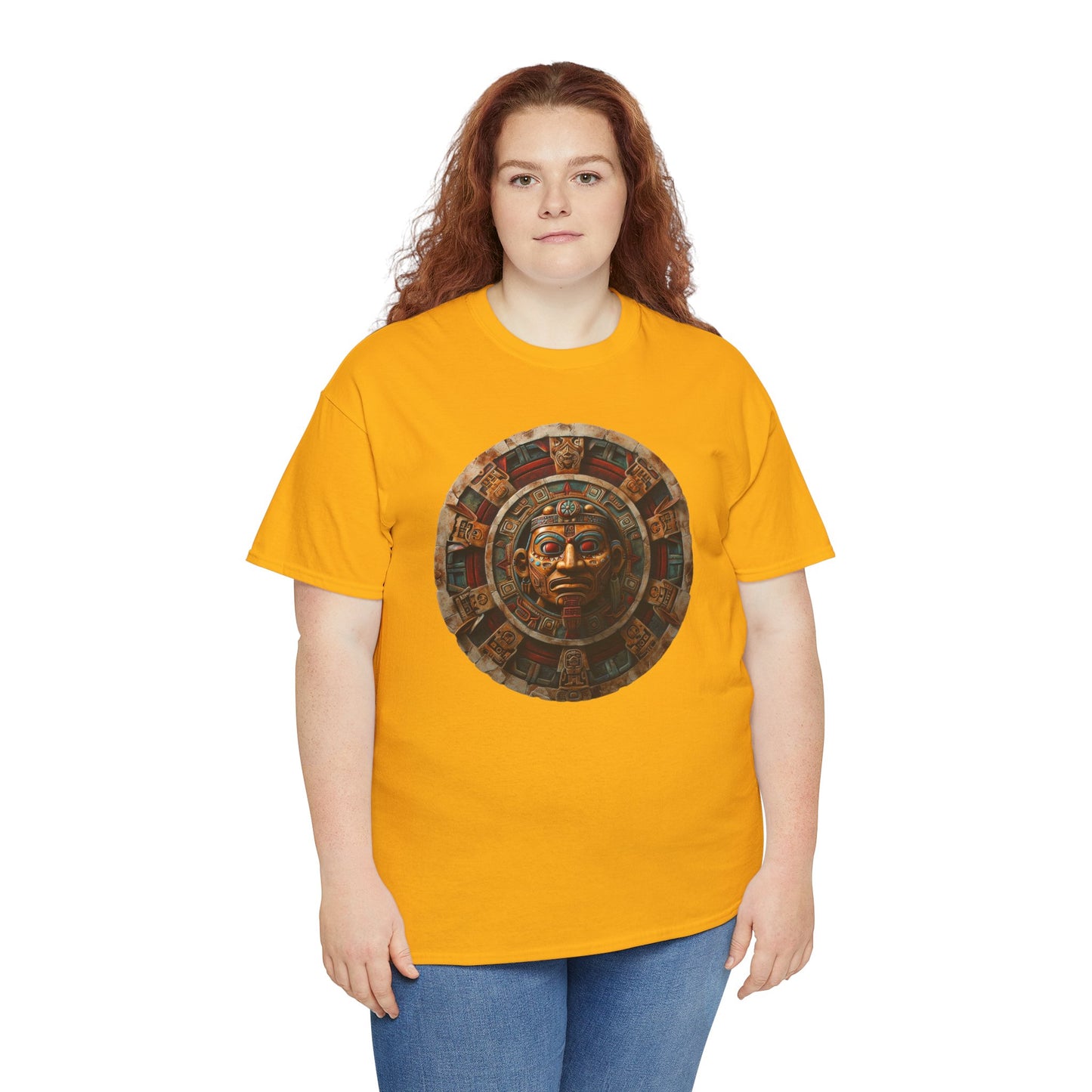 Mayan Calendar 1 (Gildan · 5000) Unisex Heavy Cotton Tee