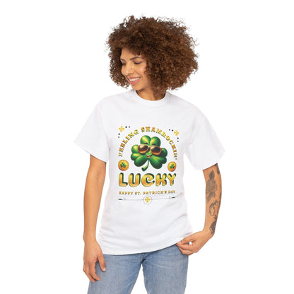 Feeling Shamrockin' Lucky and Blessed (Gildan · 5000) Unisex Heavy Cotton Tee