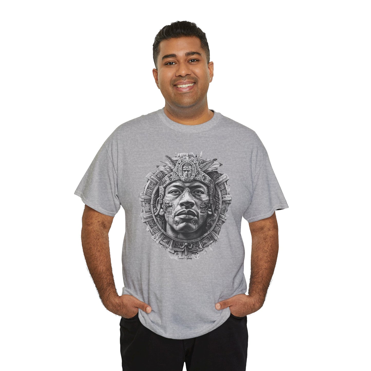 Aztec Man 1 (Gildan · 5000) Unisex Heavy Cotton Tee