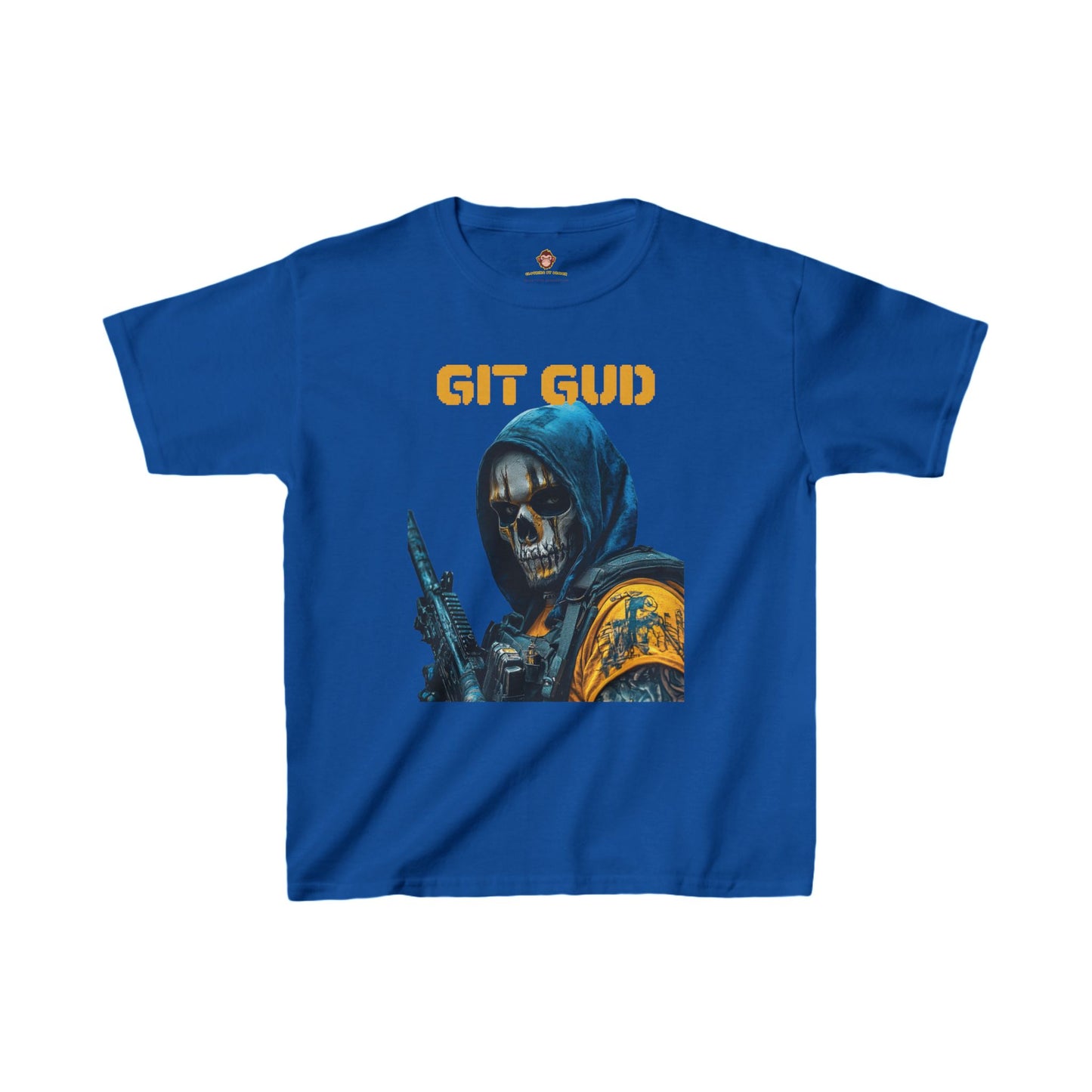 Youth T-Shirt - Skull Faced Soldier Git Gud Design