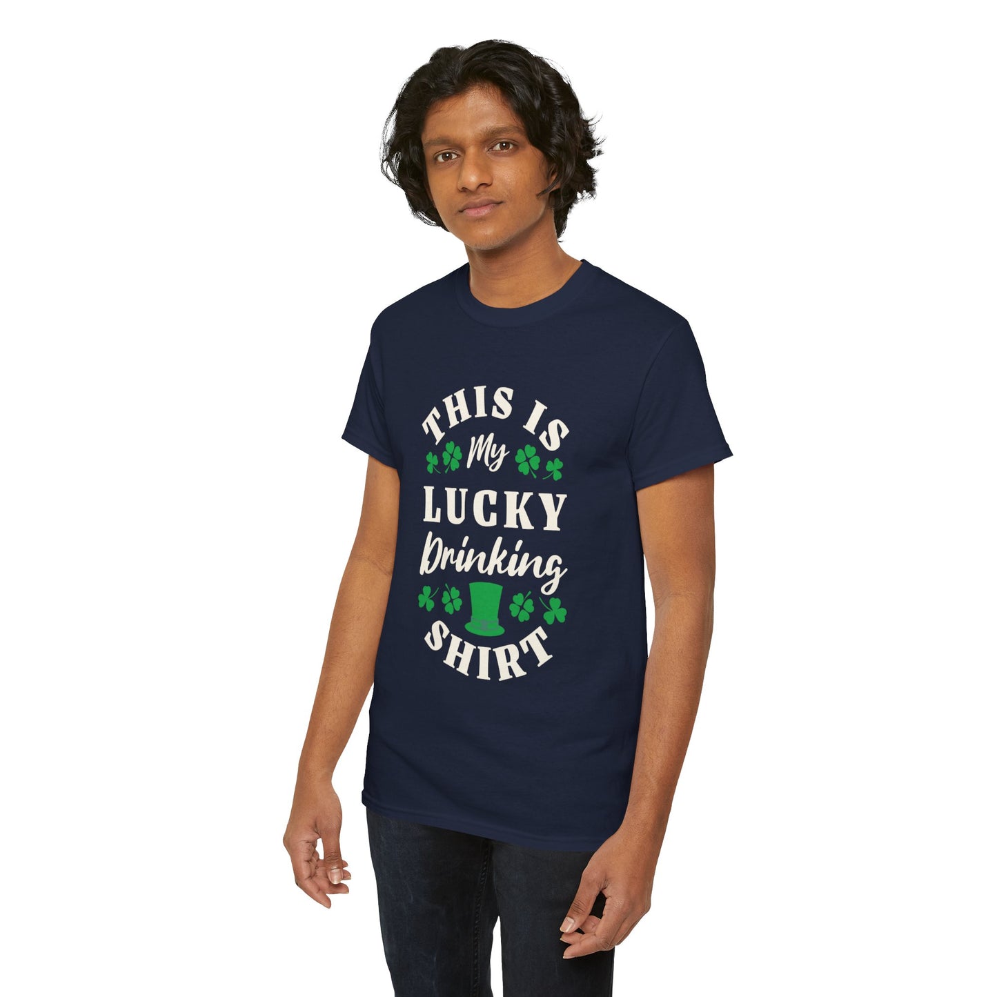 This is my lucky drinking shirt (Gildan · 5000) Unisex Heavy Cotton Tee