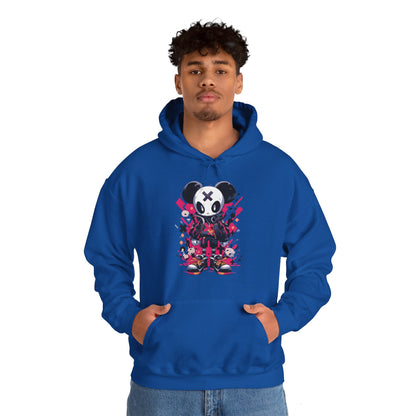 Panda Bear with X on forehead for Adults Unisex Heavy Blend™ Hooded Sweatshirt