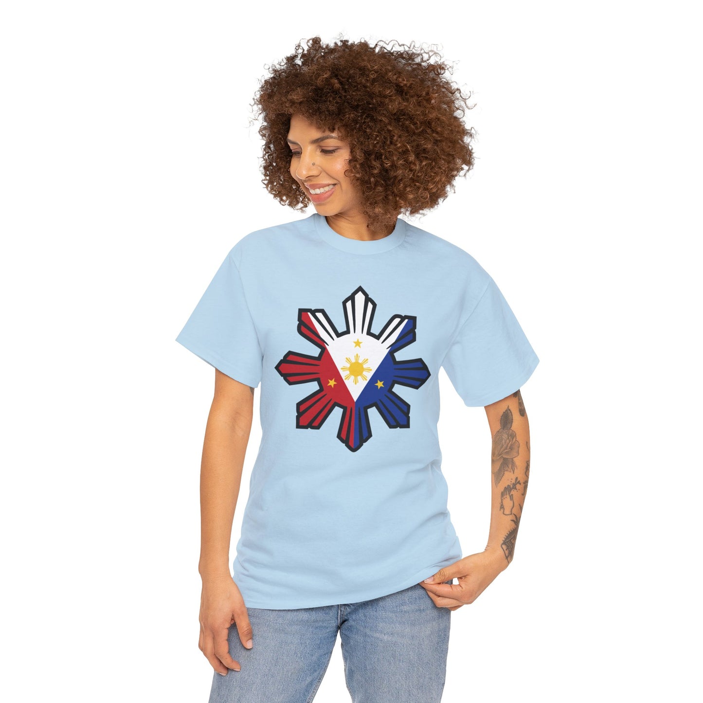 Filipino Flag 1 (Gildan · 5000) Unisex Heavy Cotton Tee