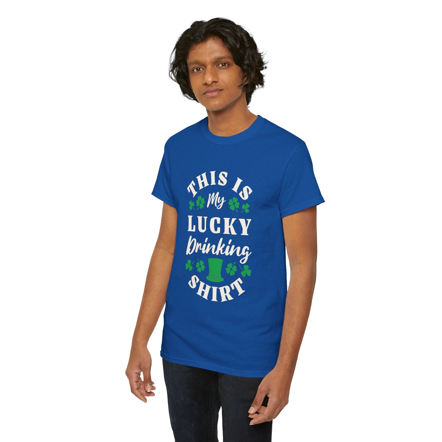 This is my lucky drinking shirt (Gildan · 5000) Unisex Heavy Cotton Tee