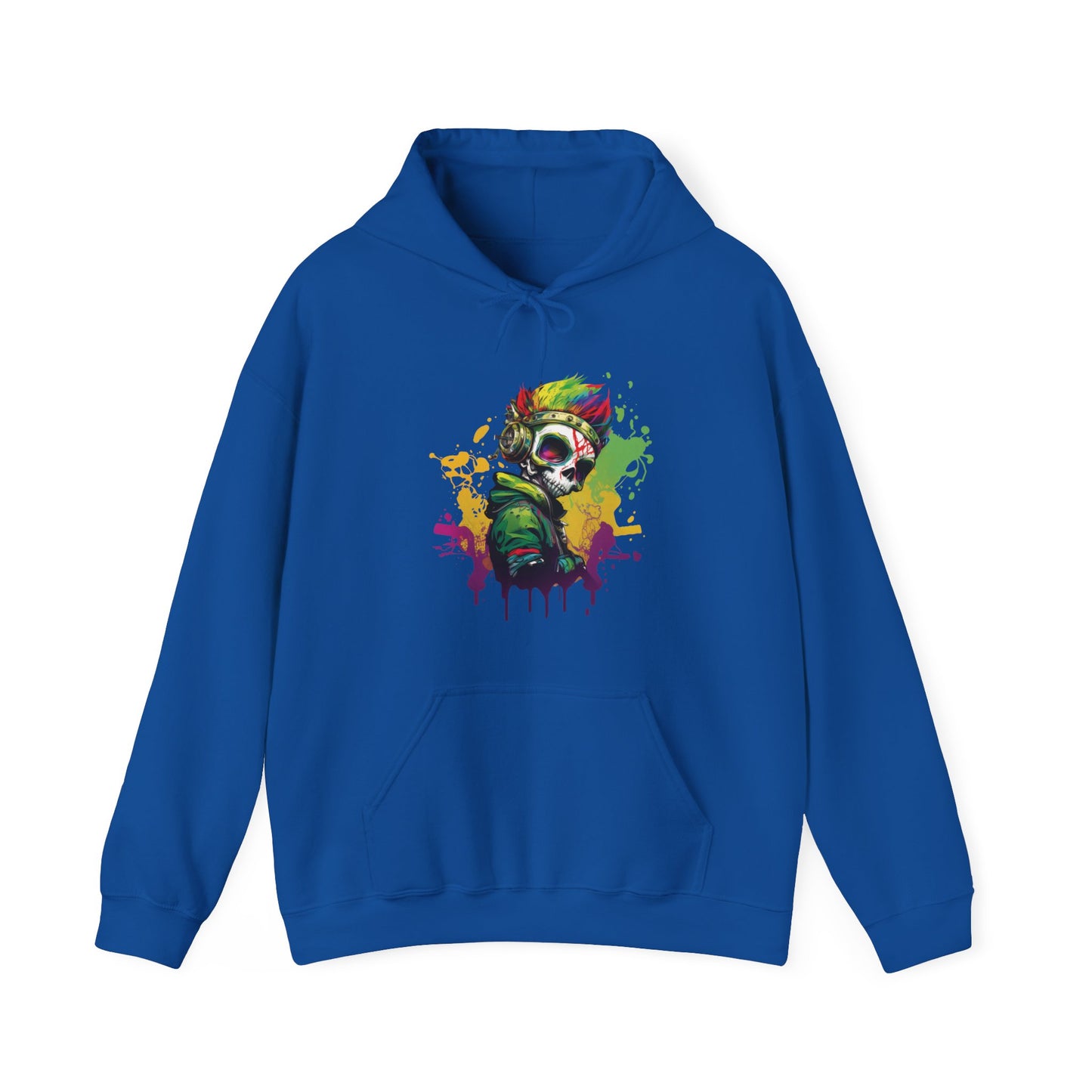 A Colorful Animated Skelly for Adults 1 Unisex Heavy Blend™ Hooded Sweatshirt