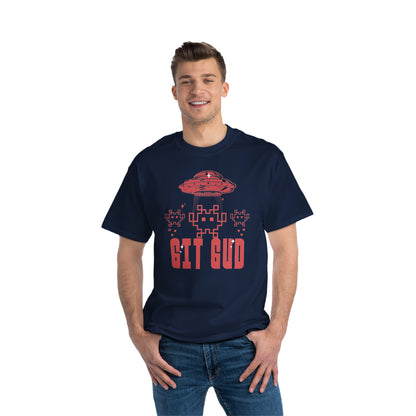 Retro GIT GUD Invaders for Adults 6 Beefy-T® Short-Sleeve T-Shirt