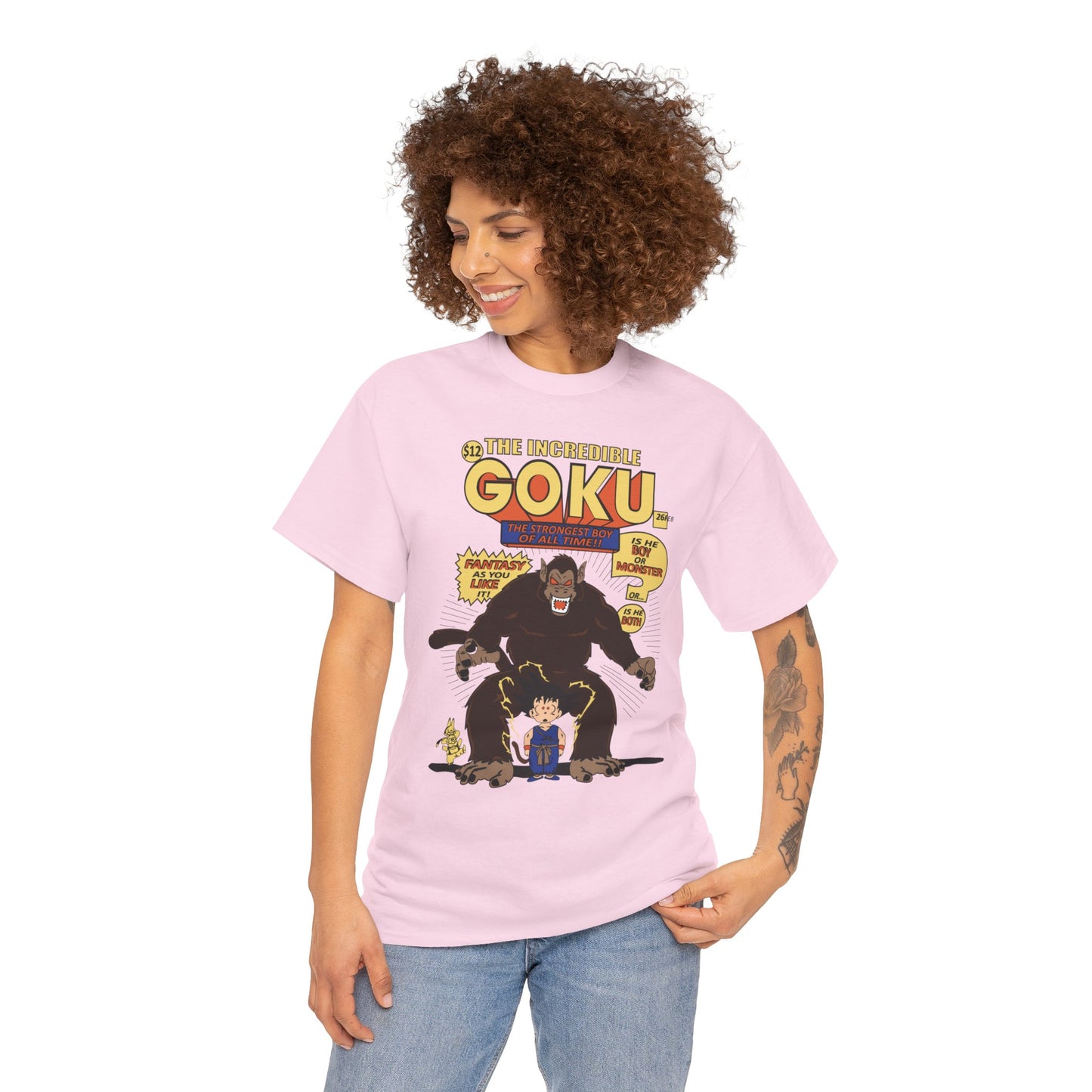 Goku Comic (Gildan · 5000) Unisex Heavy Cotton Tee