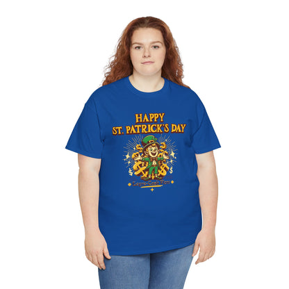 Happy St. Patrick's Day (Gildan · 5000) Unisex Heavy Cotton Tee