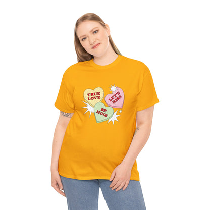 Candy Hearts (Gildan · 5000) Unisex Heavy Cotton Tee