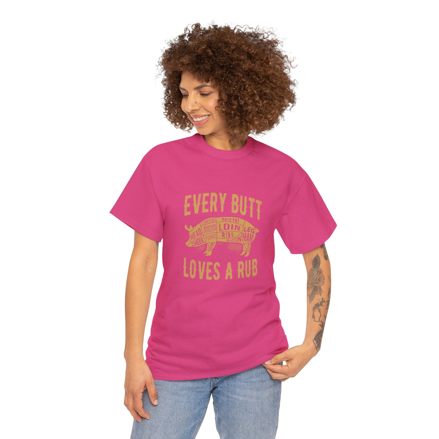 Every butt loves a rub 1 (Gildan · 5000) Unisex Heavy Cotton Tee