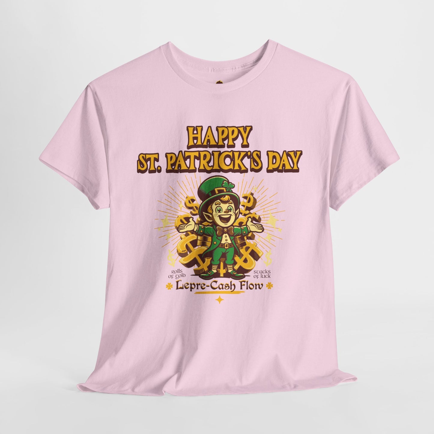 Happy St. Patrick's Day (Gildan · 5000) Unisex Heavy Cotton Tee