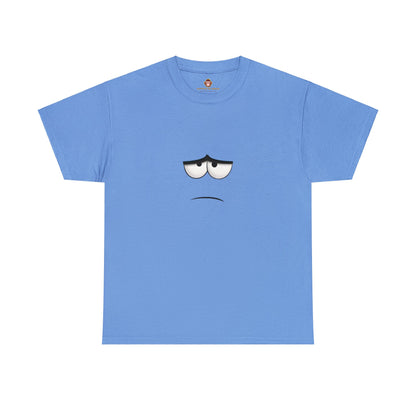 Unhappy Face 1 Unisex Heavy Cotton Tee