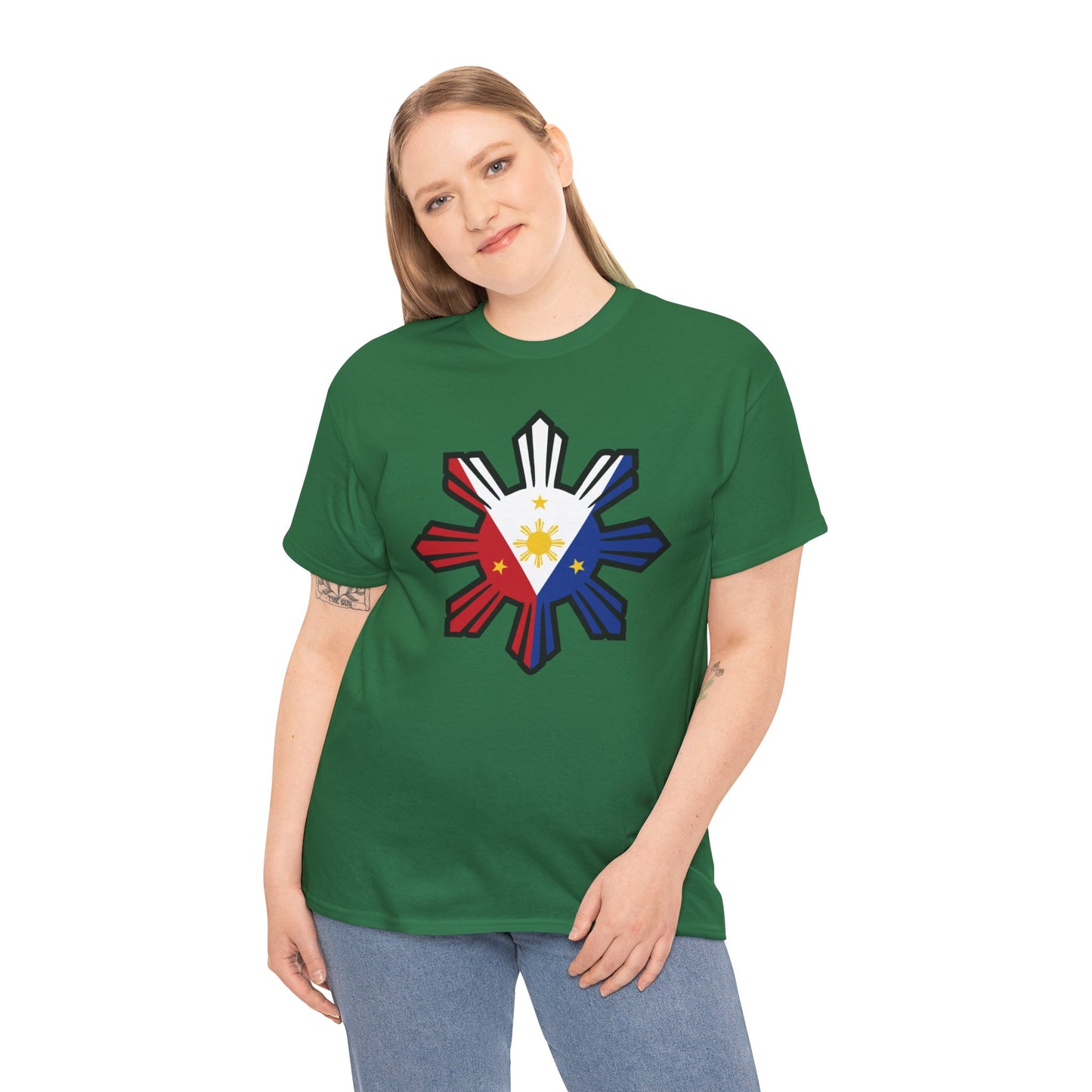 Filipino Flag 1 (Gildan · 5000) Unisex Heavy Cotton Tee