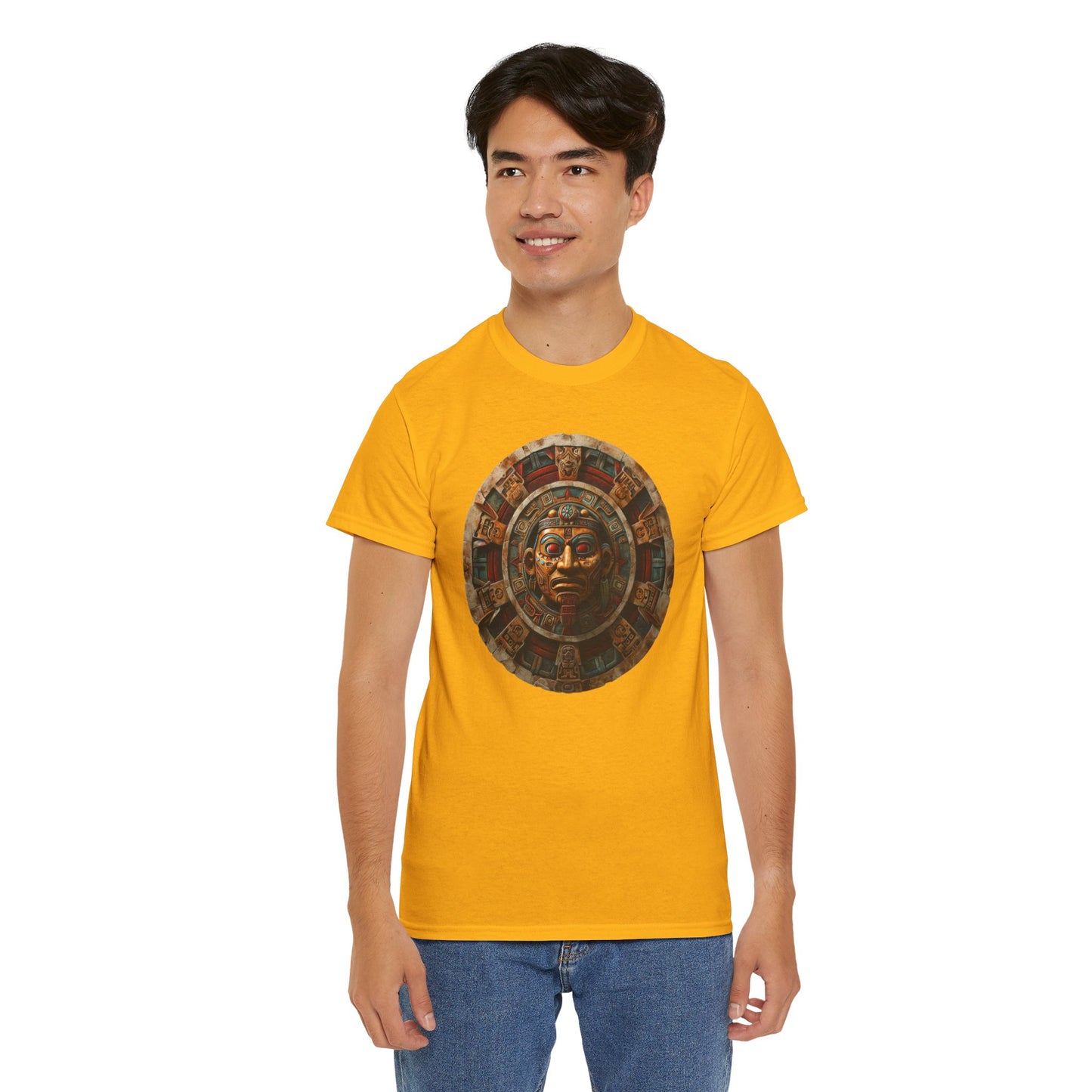 Mayan Calendar 1 (Gildan · 5000) Unisex Heavy Cotton Tee